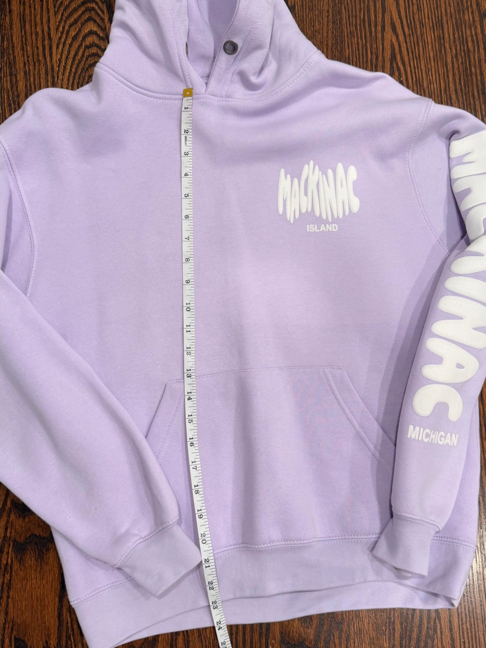 Mackinac Island Lavender Hooded Sweatshirt - Size S - Picture 5 of 7